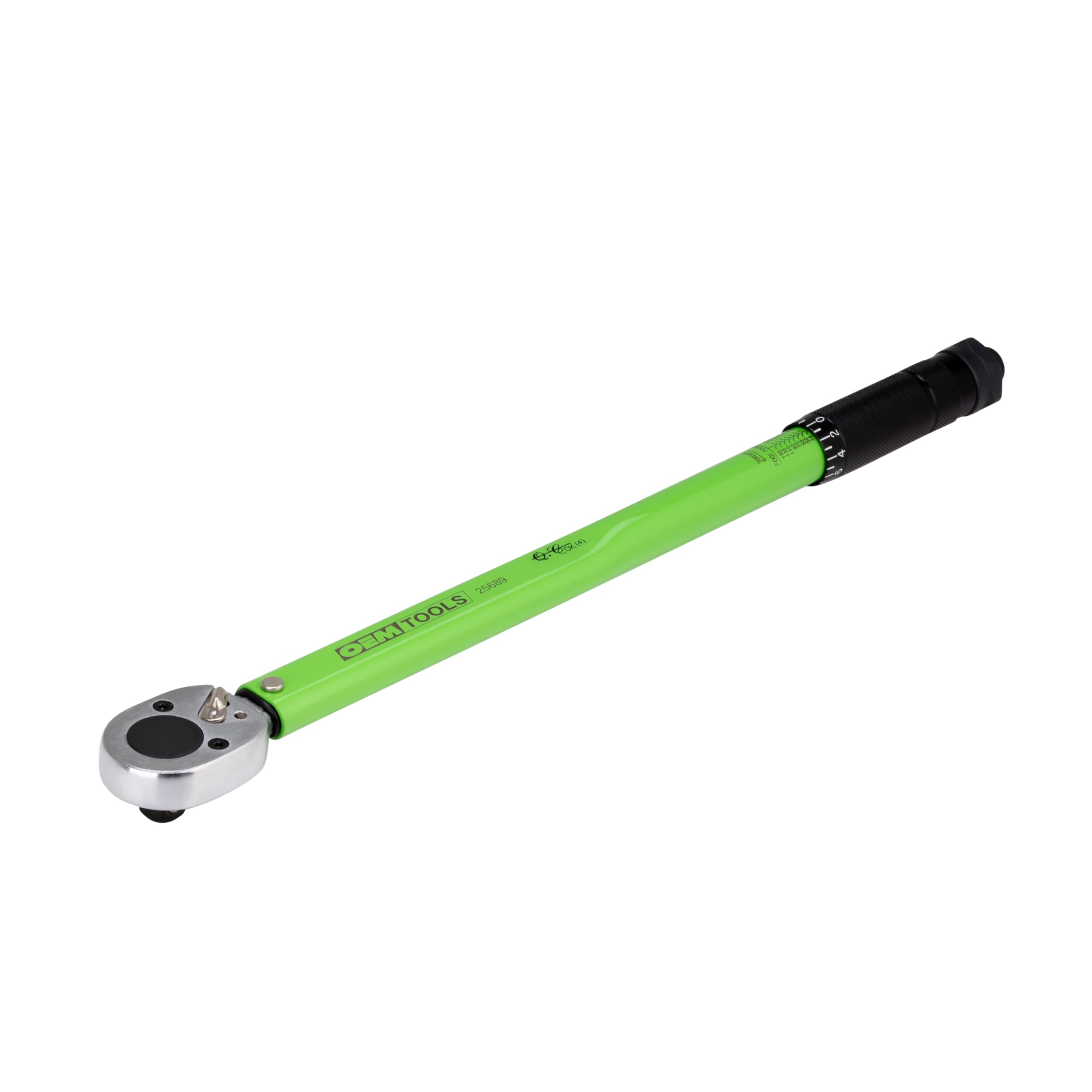 OEMTOOLS 25689 1/2 Inch Drive Click-Style Torque Wrench, 10-150 Ft